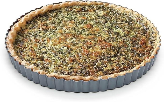 Fox Run 9.5-Inch Non-Stick Tart Pan, Removable Bottom Quiche Pan