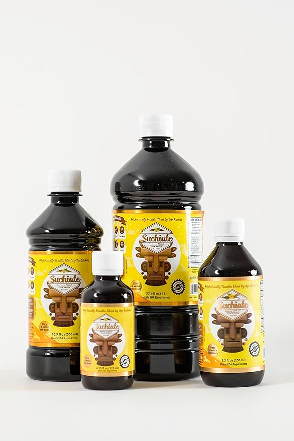 Suchiate Pure Vanilla | Mexican Vanilla for Baking and Desserts | Made with Real Vanilla Bean | Vainilla Mexicana Buena 1 Gallon (4.54 Liters)