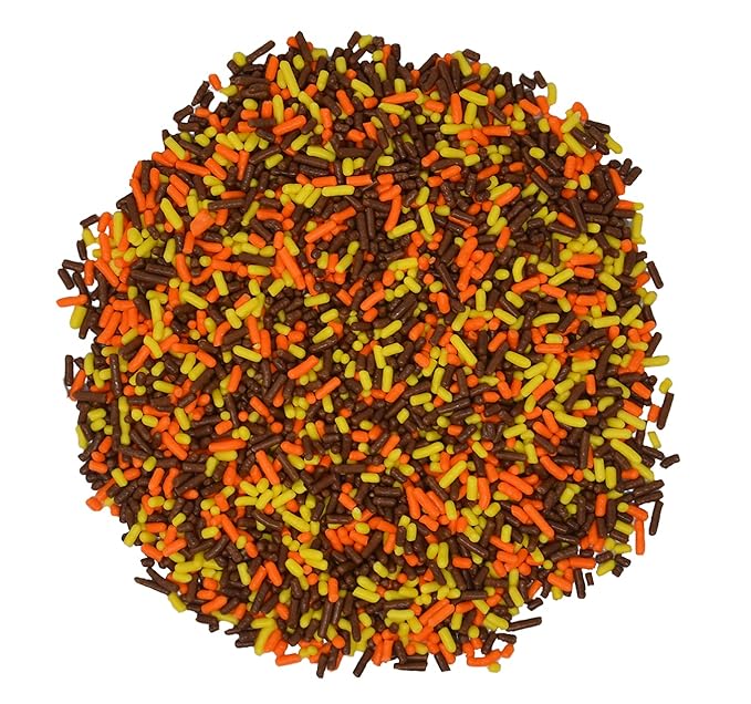 Mystic Sprinkles Autumn/Fall Sprinkle Mixes (Colors of Autumn Jimmy Mix 3oz)
