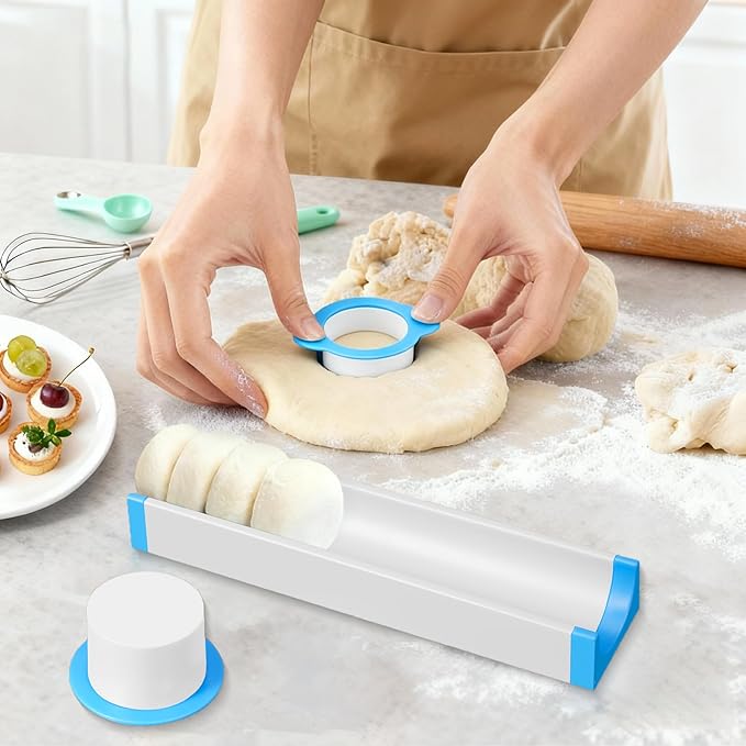 Round Cake Pop Cutter and Pusher Set : Cake Pop Kit with Tray and 100PCS Sticks - Easy to Make Homemade Cakepop Molds Shapes for Housewife, Baking Enthusiast Parties Prep