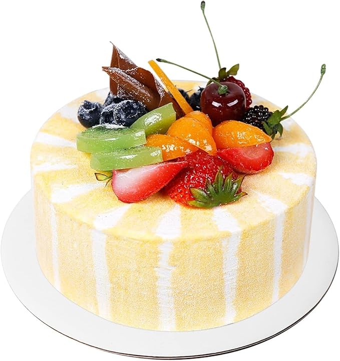 ONE MORE [15pcs] 10" White Cakeboard Round,Disposable Cake Circle Base Boards Cake Cardboard Pizza Plate Platter 10 inch,Pack of 15