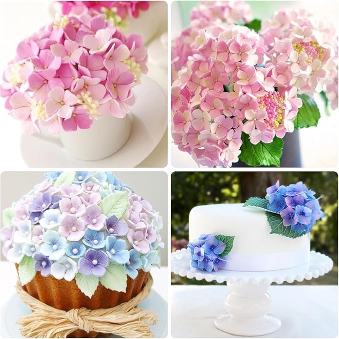 9Pcs Universal Flower Petal Fondant Molds, Veining Gum Paste Cutter Sugar Craft Tool for Cake Decoration
