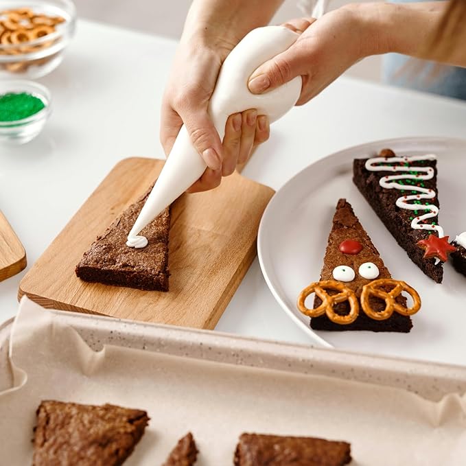 Piping Bags Disposable Pastry Bags 12 Inch 100PCS Thicken and Non-Slip Icing Bags Tipless Frosting Piping Bag for Cake, Cream Frosting and Cookie Decoration Supplies