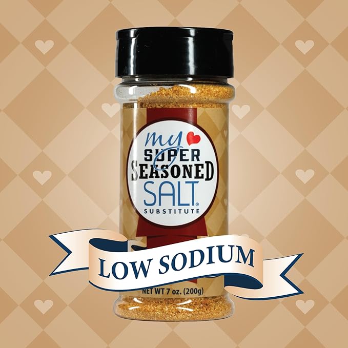 My SUPER SALT® Seasoned – Functional All-Purpose Salt Substitute - 85% Less Sodium - Everyday Flavor with Smart Mineral Support - 6 oz