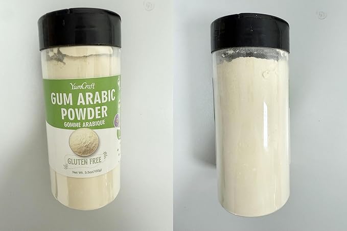 Gum Arabic Powder - 3.5oz Premium Acacia Gum Powder, 100% Pure Food Grade Arabic Gum for Watercolor Paint, Baking, Cosmetics, Gum Arabic Thickener for Ice Cream, Cake, Gum, Yogurt, Sauces, Cocktails