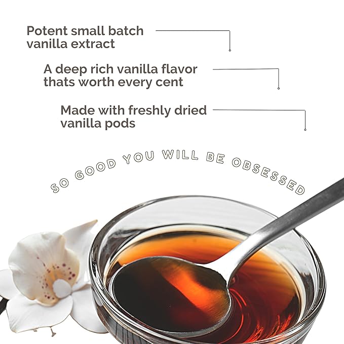 Pure Vanilla Extract Bulk - 128 oz /1 Gallon Made From Ugandan Vanilla Bean with Rich Creamy Flavor For Baking, Pastries, Desserts.