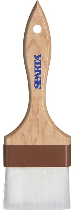 SPARTA 4039800 Nylon Wide Brush, Flat With Nylon Bristles, 3 Inches, Tan