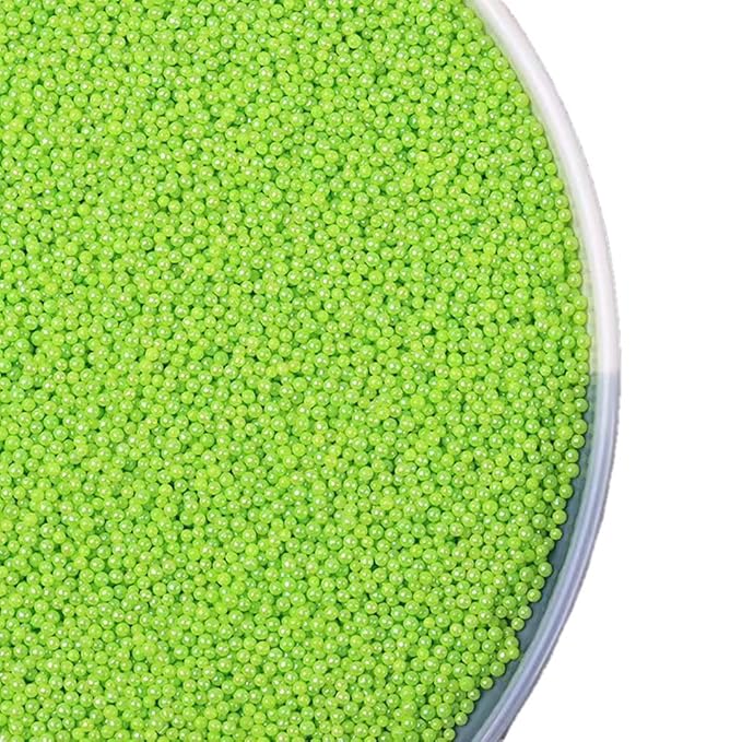 Green Sprinkle Edible Pearl Christmas sprinkles130g 4.6OZ,Cake sprinkles,Cookie sprinkles,Sugar Pearl,Edible Candy Pearls for Cake Cupcake Decorationg 2mm (Green)