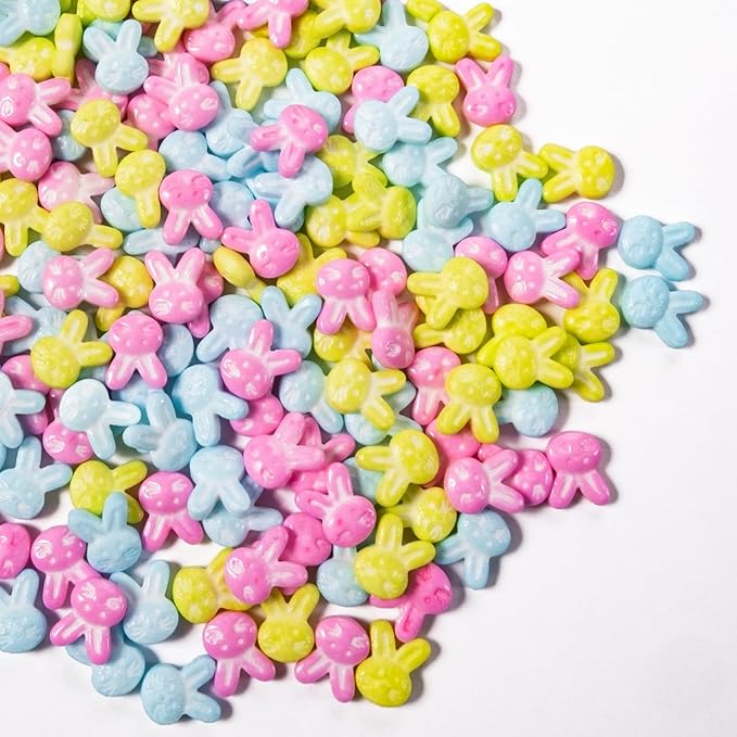 Cobakey Bunny Sprinkles for Cookies 3.52 Ounce Spring Sprinkles for Baking Green & Blue Edible Bunny Candy Perfect for Easter Cake Decorations, Baking, Ice Cream, Cookies, Cupcake Topper