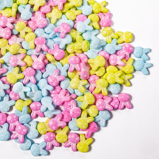 Cobakey Bunny Sprinkles for Cookies 3.52 Ounce Spring Sprinkles for Baking Green & Blue Edible Bunny Candy Perfect for Easter Cake Decorations, Baking, Ice Cream, Cookies, Cupcake Topper