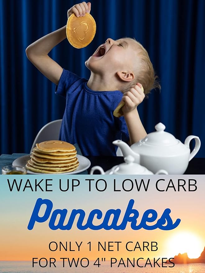 Low Carb Foods Pancake Mix | Great Taste | High Protein | 100% All-natural Ingredients | No Sugar Diabetic Friendly | Maltitol & Artificial Sweetener Free | 9.3 Oz Package