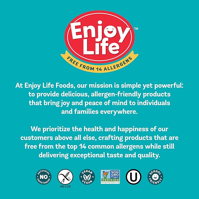 Enjoy Life Ricemilk Baking Morsels Milk Chocolate Flavor, Gluten Free, School Safe, Non GMO, Dairy Free, Soy Free, Vegan, Nut Free Chocolate, 12 Bags (9 oz) Bulk Chocolate