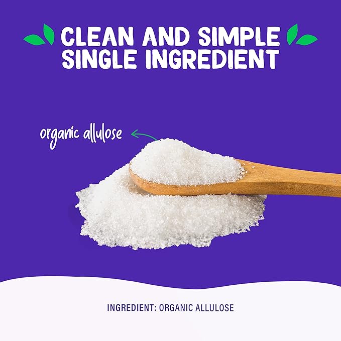 Pyure Organic Allulose Sweetener | Plant-Based Sugar Alternative, No Erythritol | Zero Carb, Zero Calorie, Keto Friendly, Zero Glycemic Index, Vegan, Gluten-Free, Non-GMO, USDA Organic | 9 oz