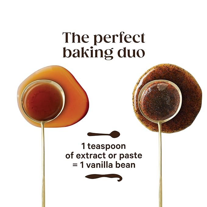 Vanilla Bean Paste and Pure Vanilla Extract for Baking (Combo Pack) - Heilala Vanilla Beans are Hand-Picked and Ethically Sourced from Polynesia, Gourmet Bourbon Variety, Loved by Bakers Worldwide