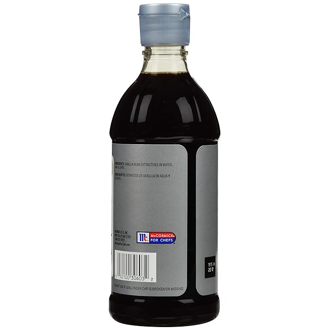 McCormick Culinary Pure Vanilla Extract, 16 fl oz - One 16 Fluid Ounce Vanilla Extract Flavor for Baking Cakes, Cookies, Custards, Icing, Drinks and More