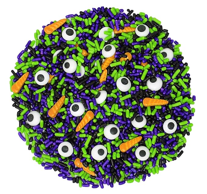 Mystic Sprinkles 4 Cell Sprinkle Assortments (Monster Mash, Petite)