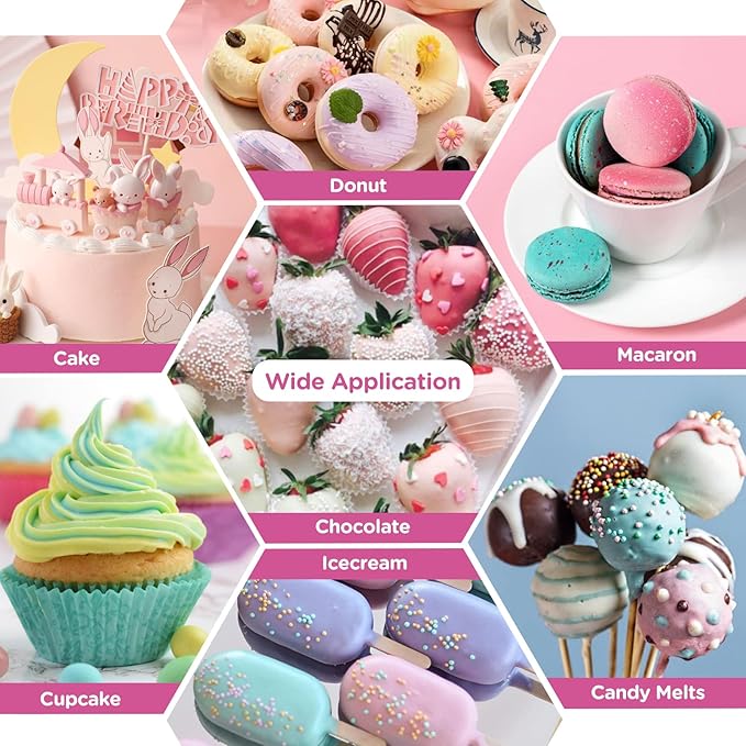 Oil Based Food Coloring for Chocolate - 30 Milliliters Upgraded Pink Oil Food Color for Baking Cake Decorating, Edible Food Dye for Candy Melts Cookies Easter Egg Icing Fondant Meringues