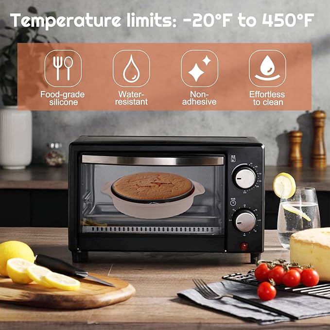 9 Inch Springform Pan with Pan Protector, Non-stick Leakproof Springform Cake Pan with Removable Bottom, Silicone Cheesecake Pan Protector Preventing Water from Entering the Springform Pan