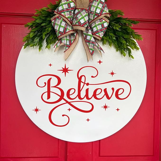 Christmas Stencils for Crafts Reusable Christmas Doormat Stencils Xmas Holiday Stencil for Painting on Wood Window Door Mats Fabrics Decor