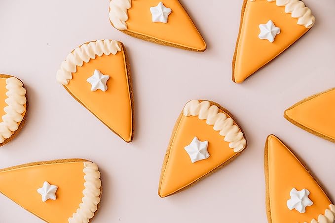 3-Piece Candy Corn Cookie Cutter, Fall Thanksgiving Pumpkin Pie Cookie Cutters, Holiday Cookie Cutters, Unique Design with Protective Red Top PVC