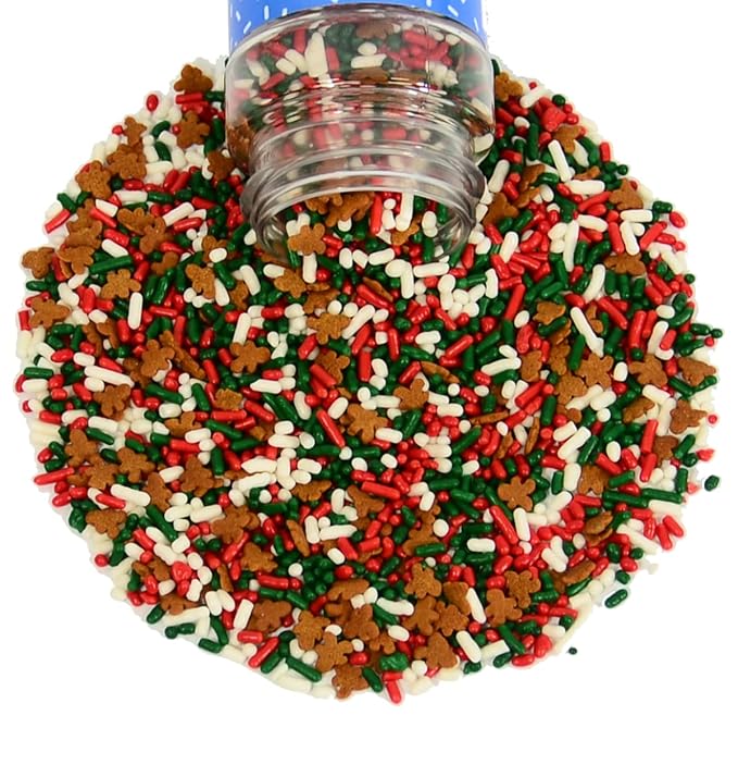 Mystic Sprinkles Christmas Holiday Sprinkle Mixes (Catch Me If You Can! Sprinkle Mix 3.3oz)