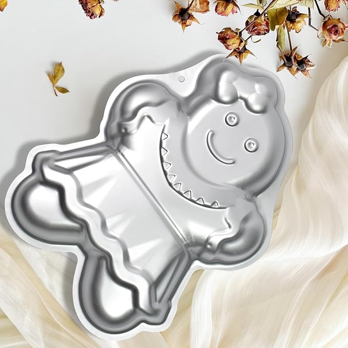 Gingerbread Cake Pans, Aluminum Gingerbread Cake Mold, Baking Cake Tins forChristmas, Party, Family Occasions, Chocolate.