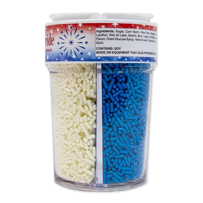 Mystic Sprinkles 4 Cell Sprinkle Assortments (Patriotic Pride Jimmy, Midi)