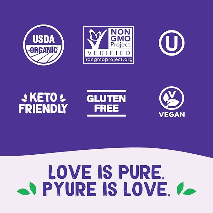 Pyure Organic All-Purpose Blend Stevia Sweetener | White Sugar Substitute, Zero Carb, Zero Sugar, Zero Calorie, Plant-Based Sweetener Perfect for Bakery & Restaurant Sugar Free Sweetening | 44 lb