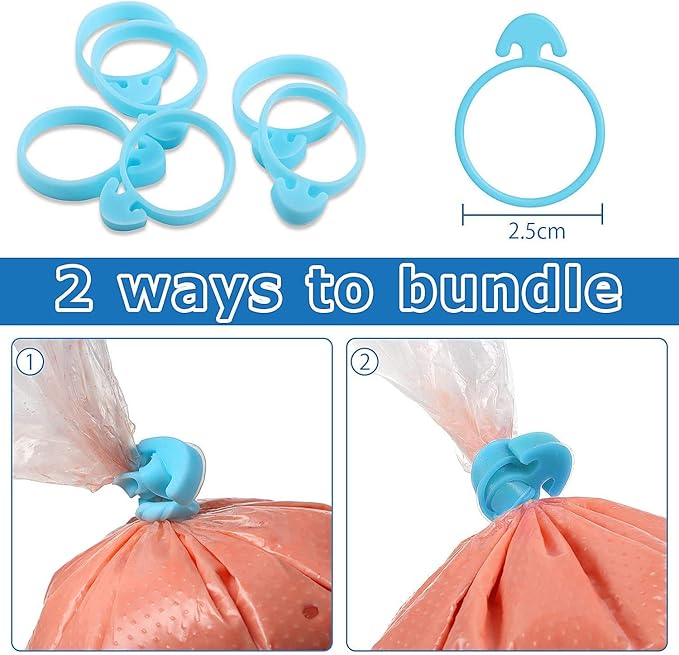 Patelai 122 Pcs Piping Bag Set with Disposable Tipless Piping Pastry Bags Ties Clips Awls Tool for Cakes Icing Scribe Cookie Decorating Supplies Christmas Halloween Decor(14 Inch,Blue)