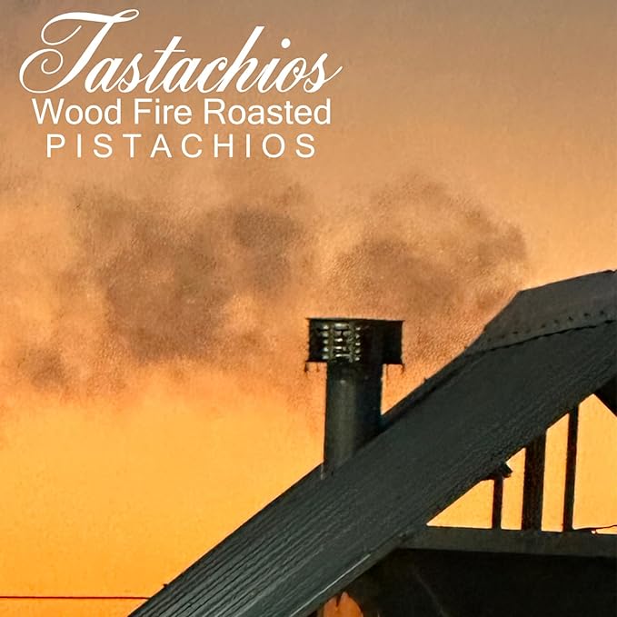 Tastachios Wood Fire Roasted Pistachios 2LB Bag - Original Flavor - Gluten-Free, Plant-Based Protein, Non-GMO, Keto-Friendly - Vegan Snack - Roasted Pistachio Nuts - 32oz Resealable Bag (Pack of 1)