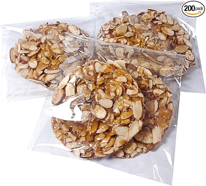 Wowfit 200 Count 5x7 Inch Clear Cellophane Plastic Bags, Resealable Self-Sealing Cello Bags Good for Cookies, Decorative Wrappers, Party Favors, Candy and More