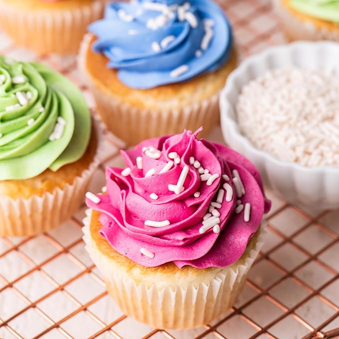Color Kitchen White Sprinkles Natural Ingredients Baking Cake Decorations, Ice Cream, Cookie, Artificial Dye-free, Plant-Based Colors, Gluten-Free, Non-GMO, No Hydrogenated Oils, Soy-Free, Kosher, 2 LB