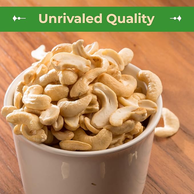 Sincerely Nuts - Raw Cashews Pieces Unsalted | Healthy Snack, Source of Protein | Keto and Paleo Friendly Gourmet Quality Vegan | Organic Cashew Nuts Bulk,2 (LB) Bag