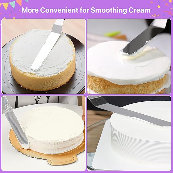 Dessert Decorating Syringe Set, Frosting Piping Kit Stainless Steels Cake Decorating Kit with 6 Icing Nozzles, 3 Cream Scraper, 2 Offset Spatula, 2 Nozzle Brush, 14 Baking Cups for Kitchen Baking