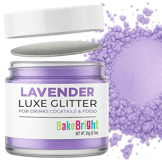 Purple Edible Glitter for Drinks | Premium Edible Glitter for Cakes, Cocktails, Purple Cake Decorating Decorations Food Grade, Vegan, Kosher, Halal, Gluten Free - Made in USA