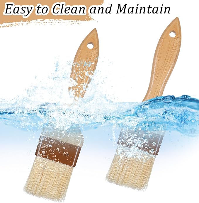 2Pcs Basting Brush for Cooking, Cooking Brush for Oil and Sauce, Suitable for Oil Sauce Kitchen Baking Tools