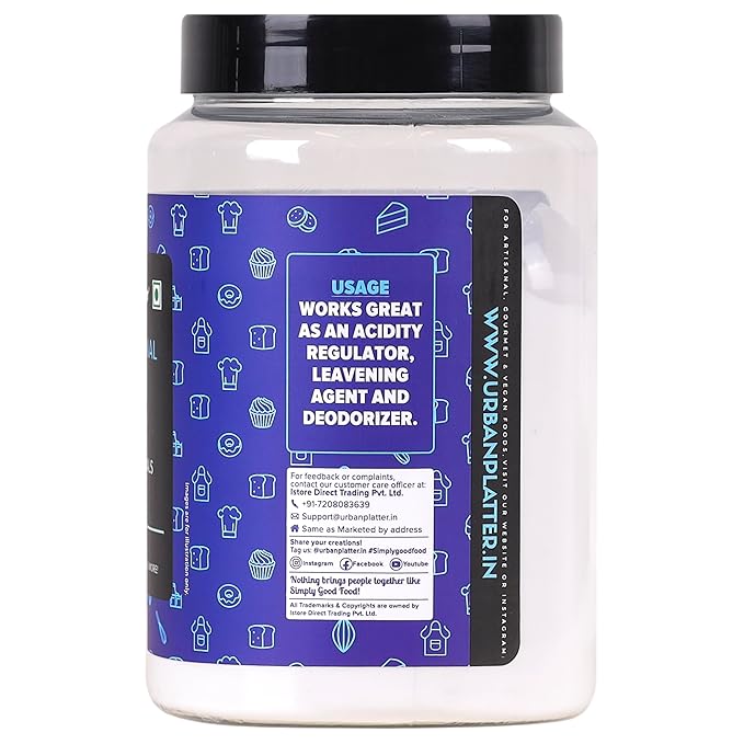 Urban Platter Baking Soda | 35.27 Oz (1kg) | Food-Grade | Sodium Bicarbonate | Multipurpose Kitchen Essential | Leavening Agent for Baking Cakes, Breads, Cookies & Muffins