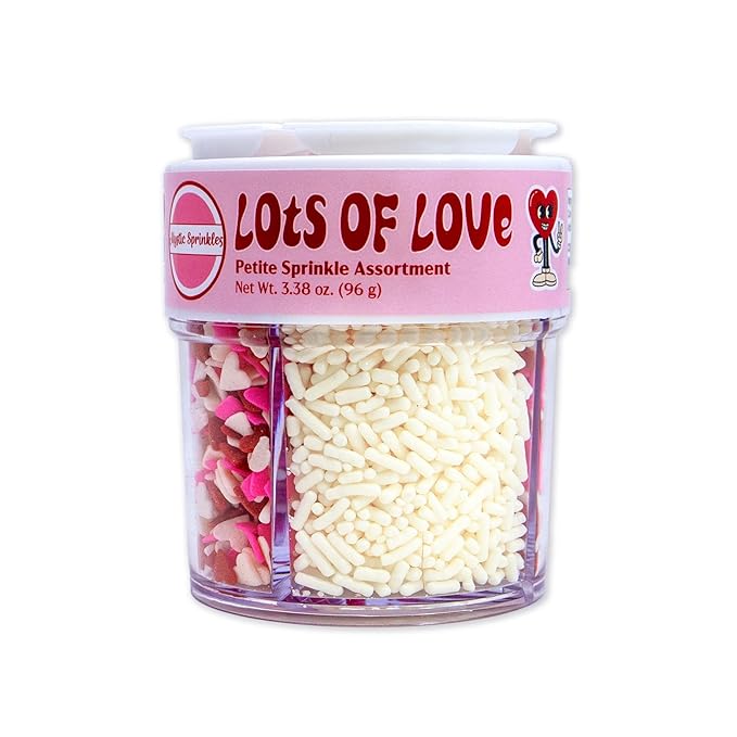 Mystic Sprinkles 4 Cell Sprinkle Assortments (Lot's of Love, Petite)