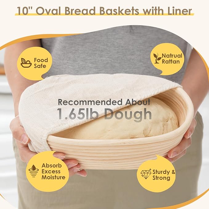 2 in 1 Cast Iron Loaf Pan with Lid, 9×5 Inch Bread Baking Pans for Homemade Bread, Pre-Seasoned Loaf Pan Bread Pan with Sourdough Bread Baking Supplies for Bread Baking, Meatloaf (2 Piece Set)