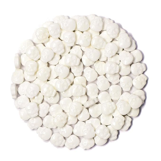 Mystic Sprinkles Halloween Candy Shape Sprinkles (White Skulls, 1 Pound Bag)