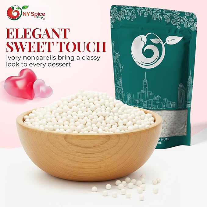 NY Spice Shop Nonpareils Collection (1 Pound, Ivory Nonpareils)