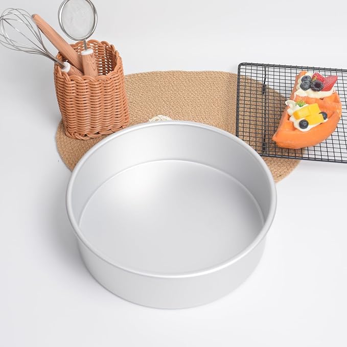 12×3 round Cake Pan,Aluminum cake tin baing pan for birthday cake party (12×3 round Cake Pan)