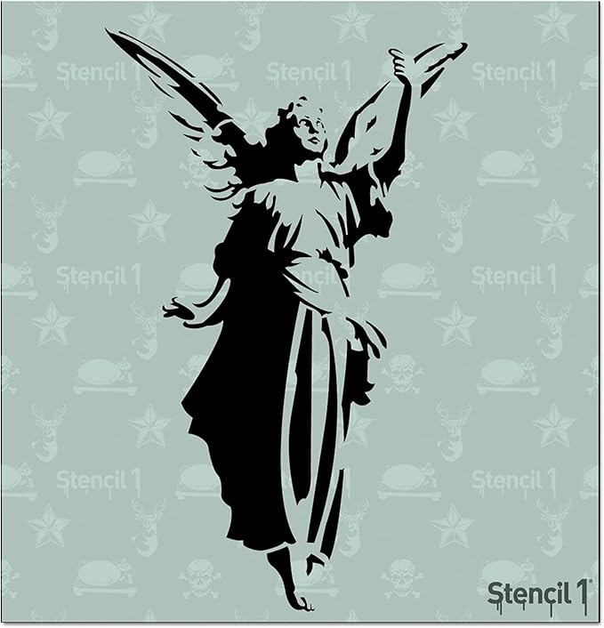 Stencil1 Stencil 8.5 x 11-inch-Angel, 8.5 x 11