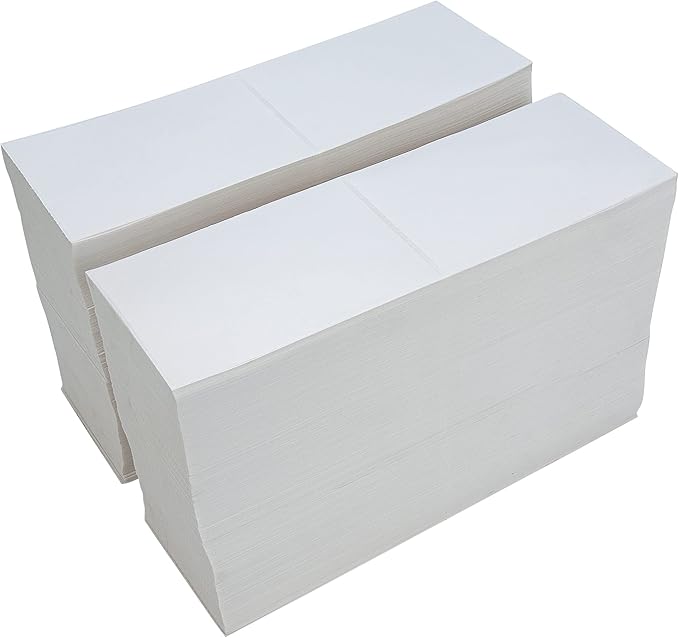 L LIKED 6000 4x6 Thermal Labels Fanfold, Direct Thermal Shipping Labels - Perforated and Strong Adhesive