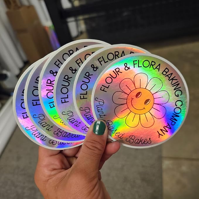 Custom Stickers | Custom Shape Die Cut Waterproof Vinyl Stickers with Your Image Photo Text or Logo | Personalized Dishwasher Safe Label for Business Logo