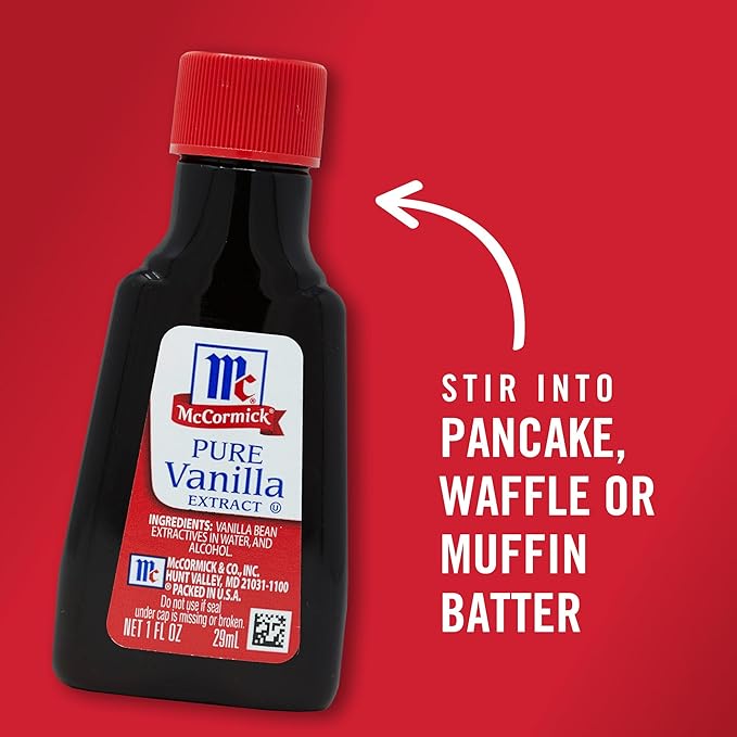 McCormick Vanilla Extract, Pure, Gluten Free, Non-GMO, Made with Madagascar Vanilla Beans, 1 fl oz