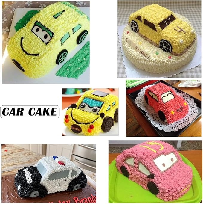 Car Cake Pan, Aluminum Mould for 3D Car Shape Baking Pan DIY Birthday Tin Cake Mould