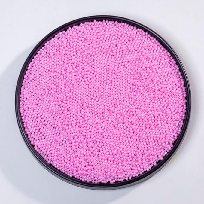 Pink Sprinkles 130g/4.6oz Edible Pearl sprinkles for Cake Decorations,Christmas Cake Dessert Sprinkles,Cookie sprinkles,Sugar Pearls, Edible Candy Pearls for Cake Cupcake Decorationg 2mm (Pink)