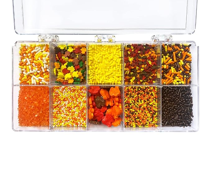 Mystic Sprinkles Autumn/Harvest/Thanksgiving Sprinkle decorating Kits (Thankful For Thanksgiving Sprinkle Decorating Kit 7.1oz)