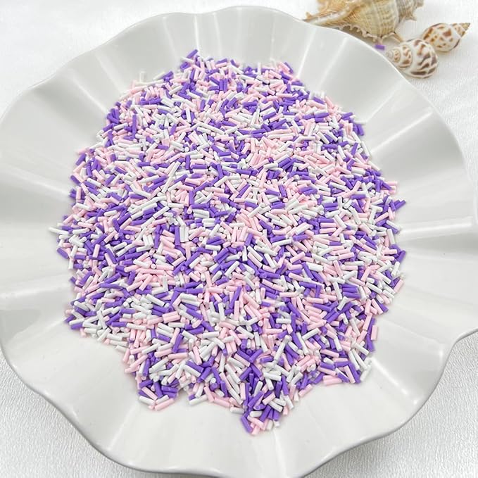 150g Fake Sprinkles Resin Sprinkles Clay Sprinkles Fake Candy Sprinkles Polymer Sprinkles Polymer Clay Slices for Resin Nail Slime Scrapbook DIY Art Crafts Making(253-mixed Color 5)